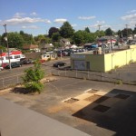 sections of a lot are depaved