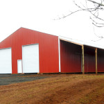 the new barn at Headwaters Farm